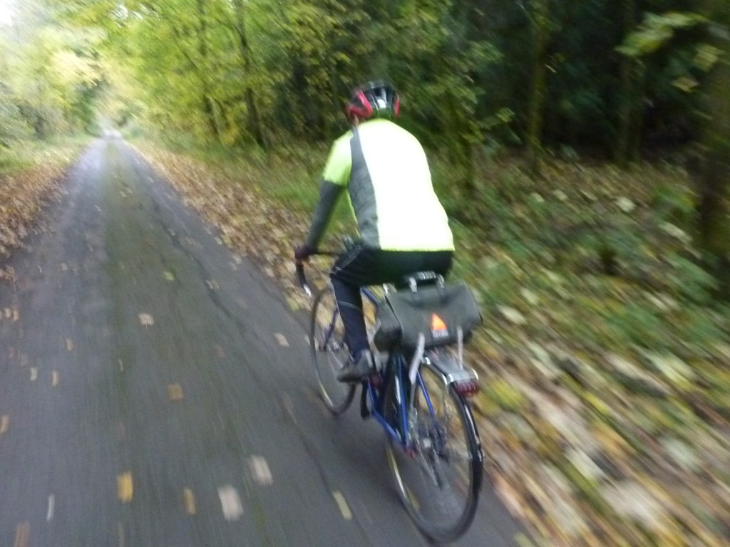 cycling in the autumn