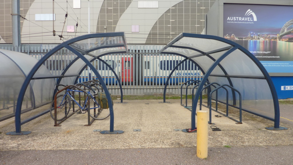 Older cycle racks are less attractive