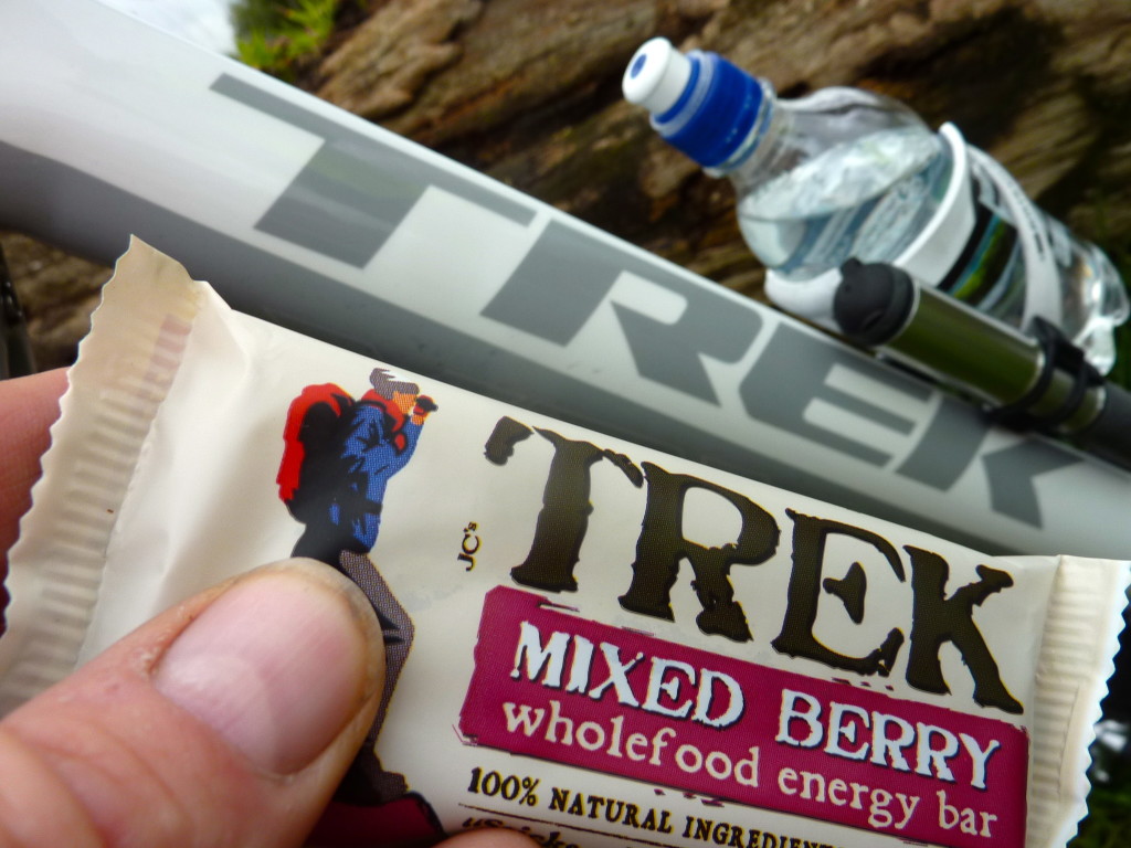 A perfect coincidence: a Trek energy bar and a Trek bike!