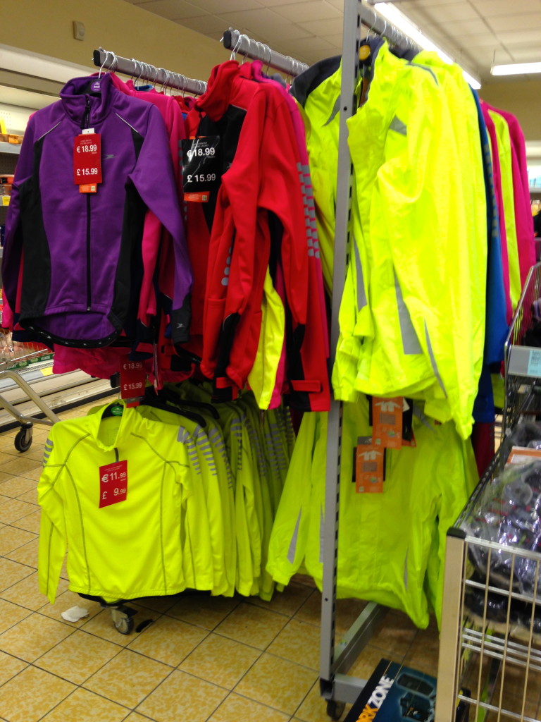 Aldi's colourful cycling section