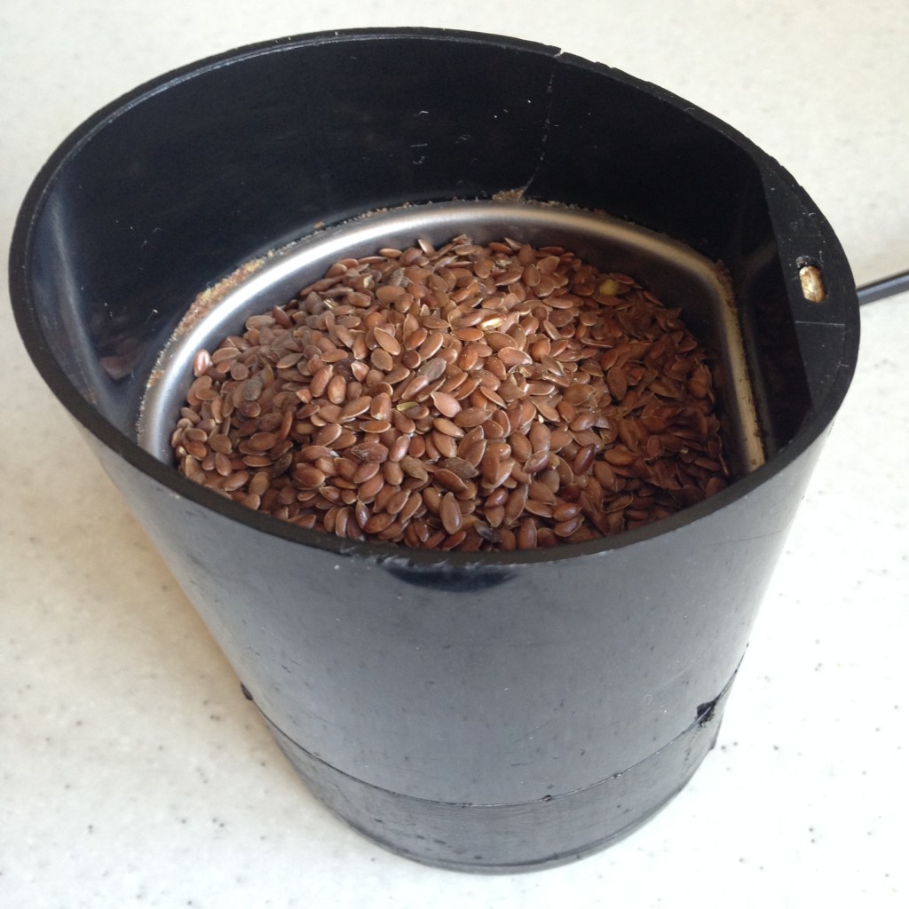 Flaxseeds before grinding