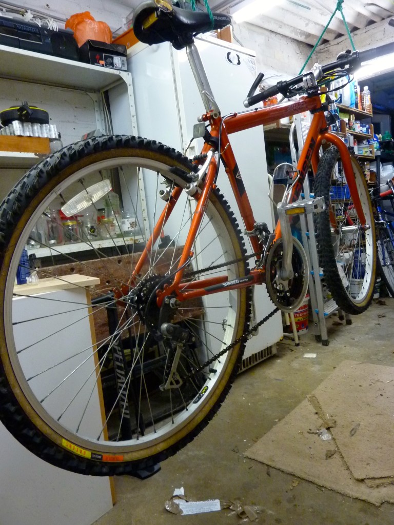 Bike Shaped Object in for a tune up