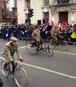Veteran Cycle Club, Whitehall, 1 Jan 2015