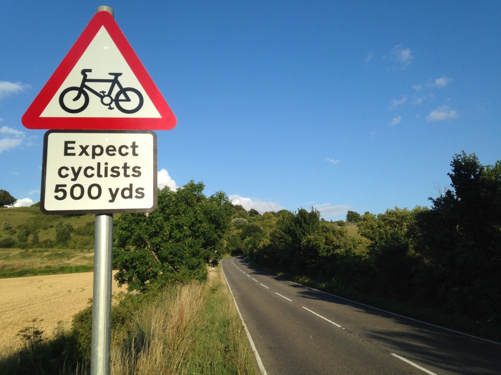 Warning of cyclists
