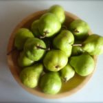 Ripe pears are delicious