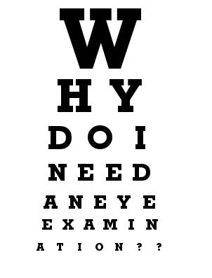 Opticians Sight Test Chart